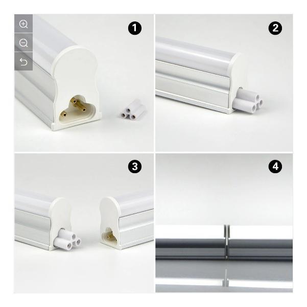 Tubo Luz Led 120 Cm Con Artefacto Soporte A220v Gtia - Imagen 9