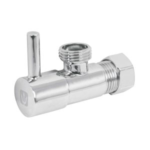 LLAVE ANGULAR 1/4 DE VUELTA, MANERAL DE PALANCA, CON CONTRA TUERCA 1/2″ X 1/2″, FOSET, 4 PIEZAS