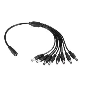 Splitter De 1 Para 8 De Cables De Poder Para Cámaras Cctv