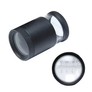 Lupa 10x con escala interna